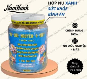 Nụ Ước Nguyện 4 Mặt Xanh Dương – Sức Khỏe & Bình An Cho Cả Nhà