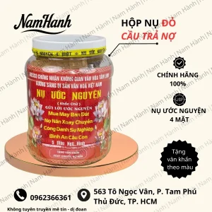 nụ ước nguyện 4 mặt đỏ